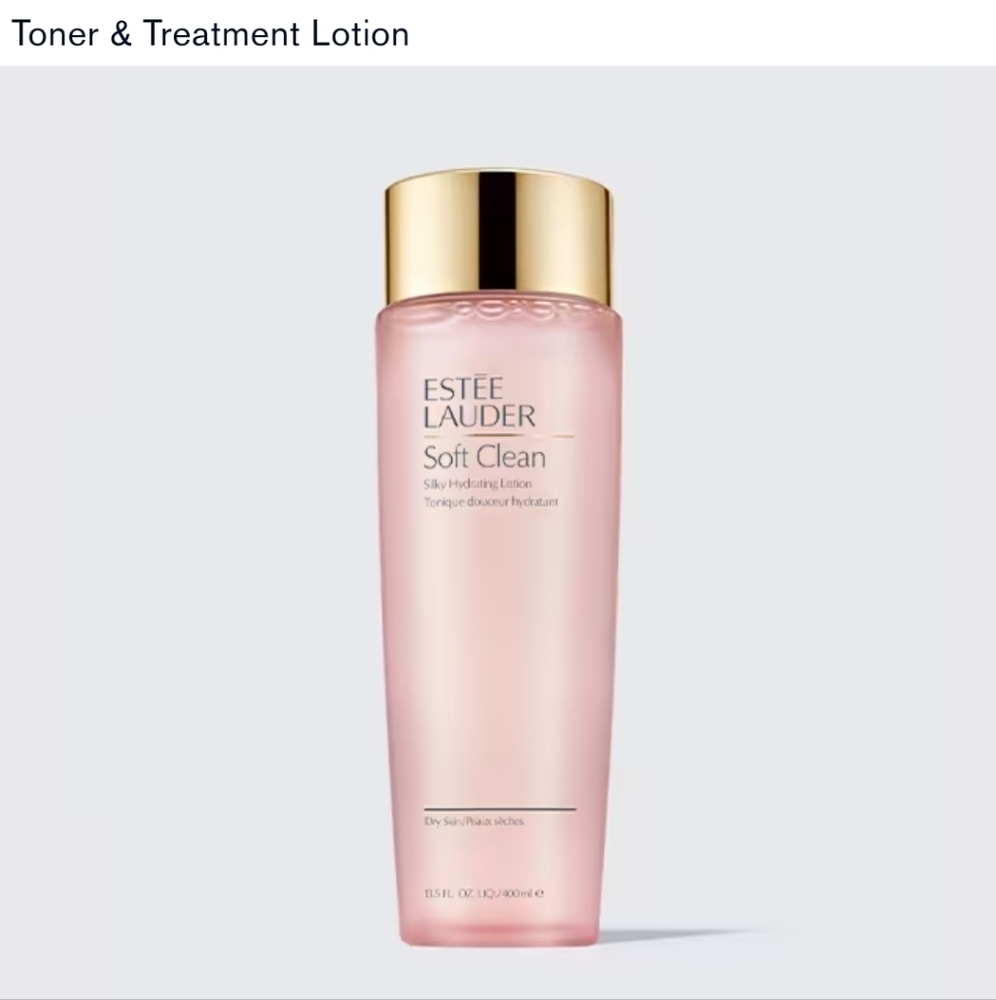 𝅺ESTEE Lauder Soft Clean Silky Hydrating Lotion for Dry Skin